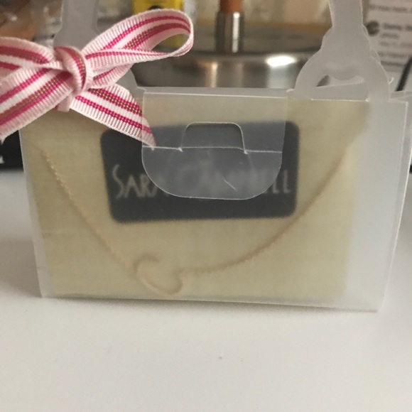 NWOT Sara Campbell gold plated initial necklace - Picture 3 of 3